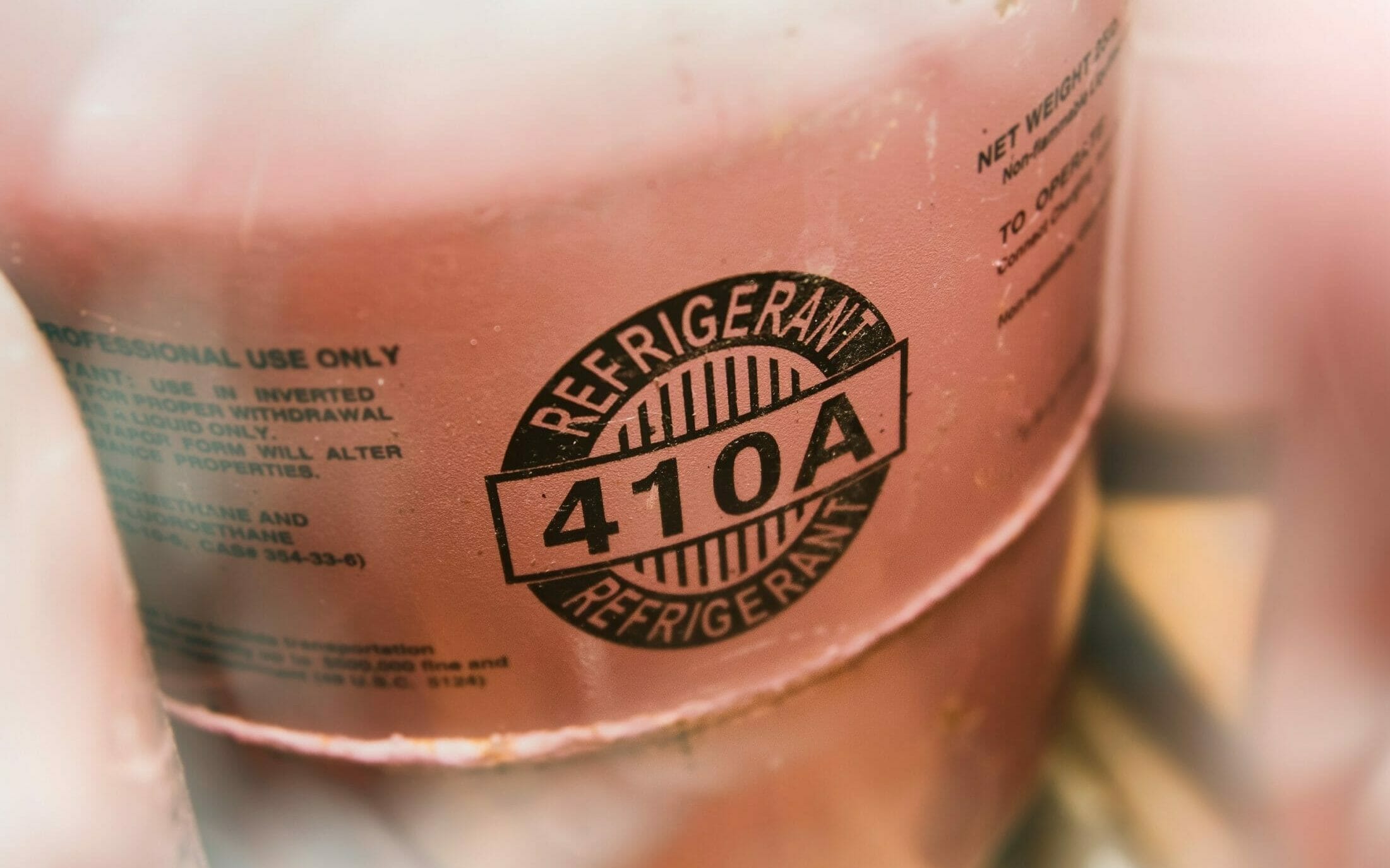 Kältemittel 410A Behälter in Kühlgerät
